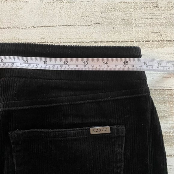 Black Corduroy Pencil Skirt with Pockets size 8 - Picture 4 of 10